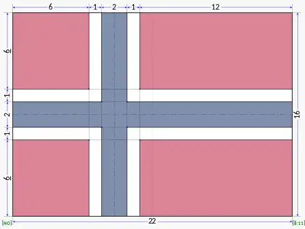 National and merchant flag (construction sheet)