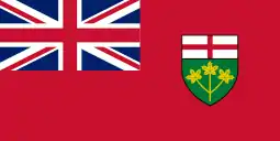 Ontario's official flag since 1965