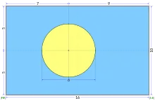 Construction sheet of the flag of Palau