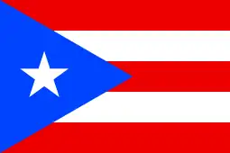 Flag of Puerto Rico (unincorporated organized territory with Commonwealth status)