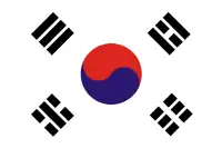 taegukgi used by the United States Army Military Government in Korea from 1945 to 1948