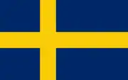 Swedish civil ensign 1 November 1905–21 June 1906, with union mark removed