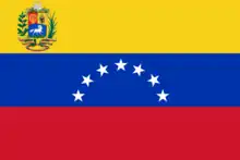 The flag of Venezuela