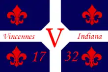 Flag of Vincennes, Indiana