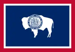 Wyoming uses a bison in its state flag