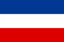 Flag of the Kingdom of Serbs, Croats and Slovenes.