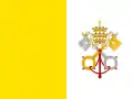 Flag of the Papal States in periods 1825-1849 and 1849-1870