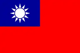 Flag for Beiyang Navy, later Flag of the Republic of China