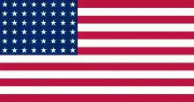 the flag of the United States used during the U.S. military occupation of the southern part of Korea from 1945–1948