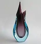 modern bi-color vase