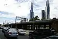 Viewed from Flinders Street itself, looking east.