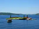 Coeur d'Alene Resort floating green