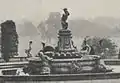 Close view of the Flora Fountain circa 1900 before it was damaged