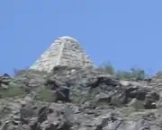 Pyramid tomb of Charles Debrille Poston.