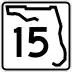 State Road 15 marker