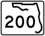 State Road 200 marker