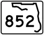 State Road 852 marker