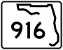 State Road 916 marker