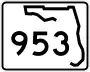 State Road 953 marker