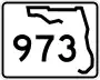 State Road 973 marker