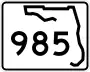 State Road 985 marker