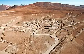 ALMA construction site from above, 2011