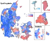 Largest party within each nomination district and constituency.