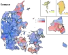 Largest party within each municipality.