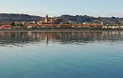 Hondarribia as seen from Hendaye