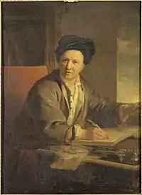 A 1723 portrait of Fontenelle by Louis Galloche