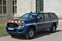 Ford Ranger double cab in French National Gendarmerie livery