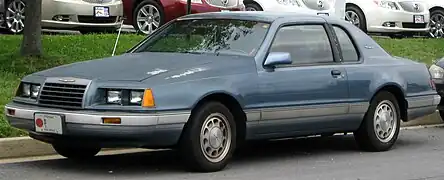 1985-1986 Ford Thunderbird Turbo Coupe (Fox platform)