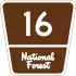 Forest Highway route marker