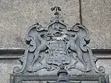 Abercromby coat of arms inset above the main entrance