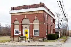 Commercial building at Washington Ave and Prospect St.