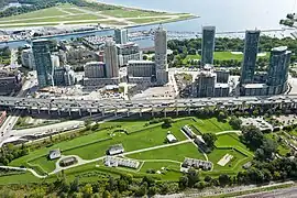 Aerial view of Fort York