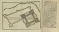 Plan of Fort Zelandia in a 1707 letter