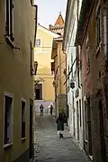 A street in the old town of Fosdinovo