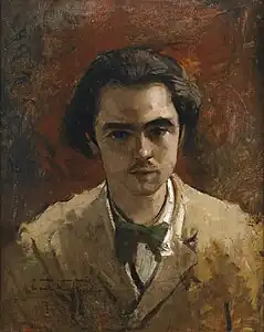 Paul Verlaine by Frédéric Bazille (1867)