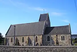 The church in Courvaudon