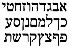 Hebrew alphabet