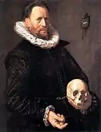 Portrait of a Man Holding a Skull, c. 1615