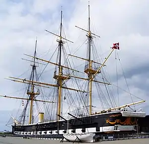 Jylland: the only wooden screw frigate that is preserved.