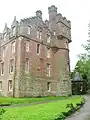 Side tower at the mansion house.