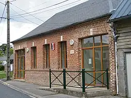 The town hall in Fricamps