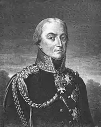 General Friedrich von Bülow wearing the 1813 Grand Cross.