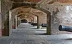 Cannons inside the fort