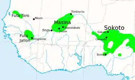 The Fulani Jihad States of West Africa, c. 1830.