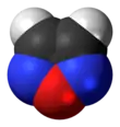 Space-filling model of the furazan molecule