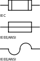 Fuse: IEC (top) and American (lower two)